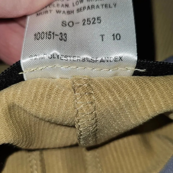 NWT Tuff Rider Womens Beige Ribbed Low Rise Pull‎ On Equestrian Riding Pants 24 - Picture 6 of 7